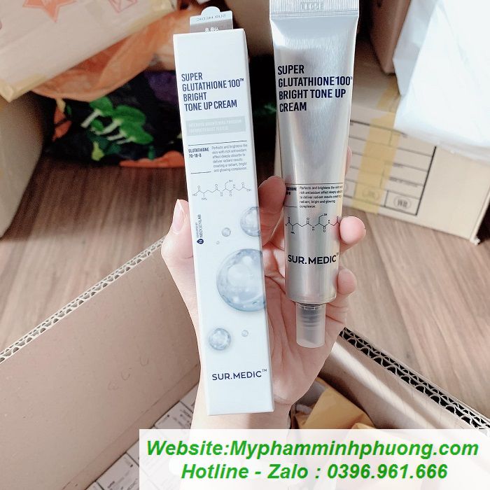 KEM DNG TRNG DA SUR.MEDIC SUPER GLUTATHIONE 100 BRIGHT TONE UP CREAM -  M Phm Minh Phng-M phm Hn Quc xch tay-M phm H Ni
