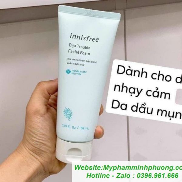 sua-rua-mat-Innisfree-Bija Trouble-Facial Foam sua-rua-mat-Innisfree-Bija Trouble-Facial Foam