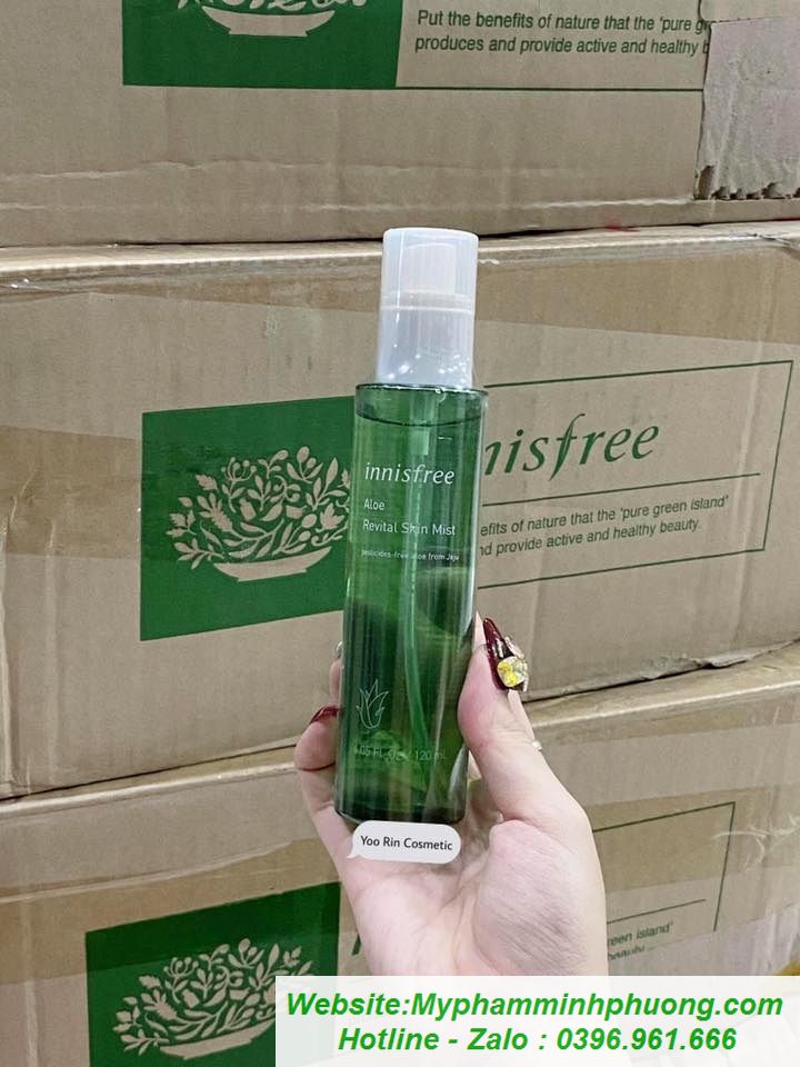 XT KHONG L HI ALOE REVITAL SKIN MIST INNISFREE - M Phm Minh Phng-M  phm Hn Quc xch tay-M phm H Ni