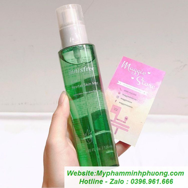 XT KHONG L HI ALOE REVITAL SKIN MIST INNISFREE - M Phm Minh Phng-M  phm Hn Quc xch tay-M phm H Ni