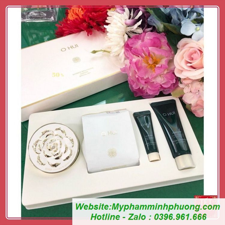 bo-phan-nuoc-duong-trang-ohui-ultimate-brightening-cushion-set-4-sp