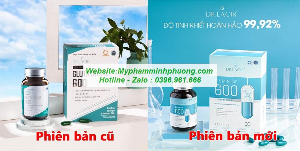 VIN UNG TRNG DA DR.LACIR - TR NM GLUTATHIONE 600 ( Mu Mi )
