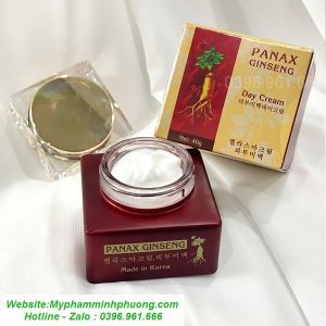 hũ kem ngày panax ginseng màu đỏ